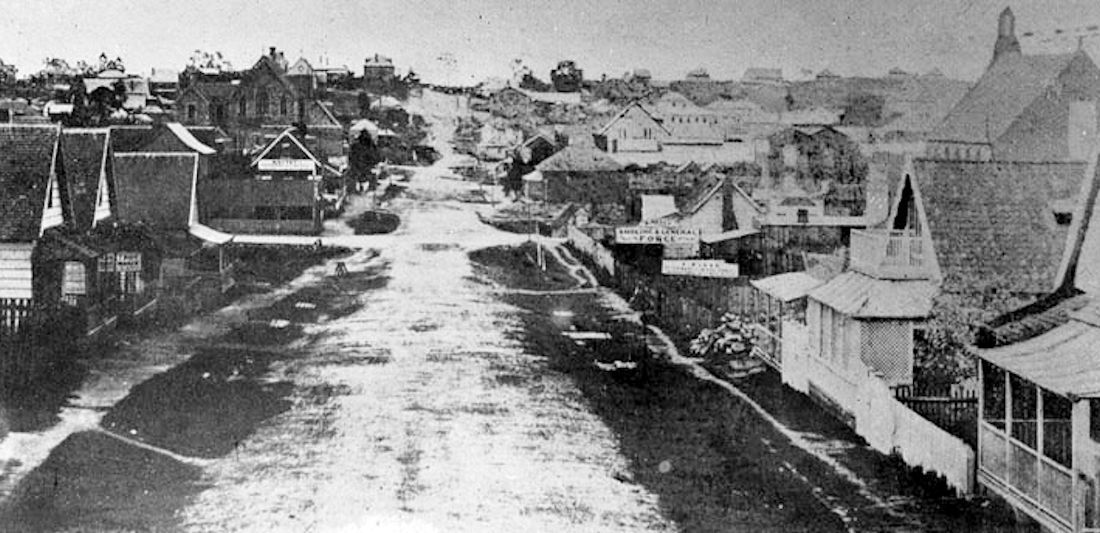 Adelaide Street Brisbane 1860