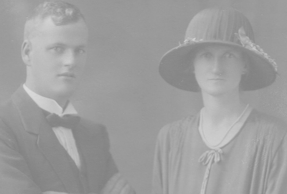 John Alexis Dobbs Coker And Margaret Isabella Silver Wedding Day 1925Brisbane
