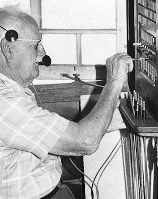 Pop Dobbs telephone exchange