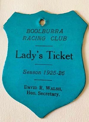 Boolburra Racing Club ticket