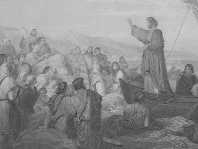 Christ teaching by the sea